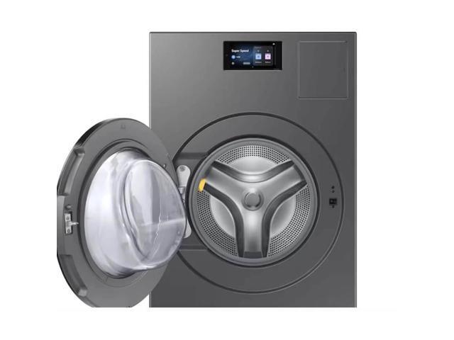 Samsung - 5.3 cu. ft. Bespoke AI Vented Smart All-In-One Washer/Electric Dryer Combo with AI Home - Dark steel - image 3