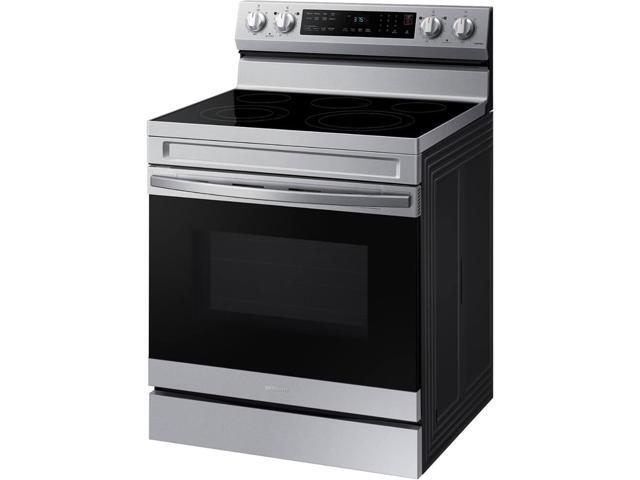 Samsung - 6.3 cu. ft. Freestanding Electric Range with WiFi, No-Preheat Air Fry & Convection - Stainless Steel - image 3
