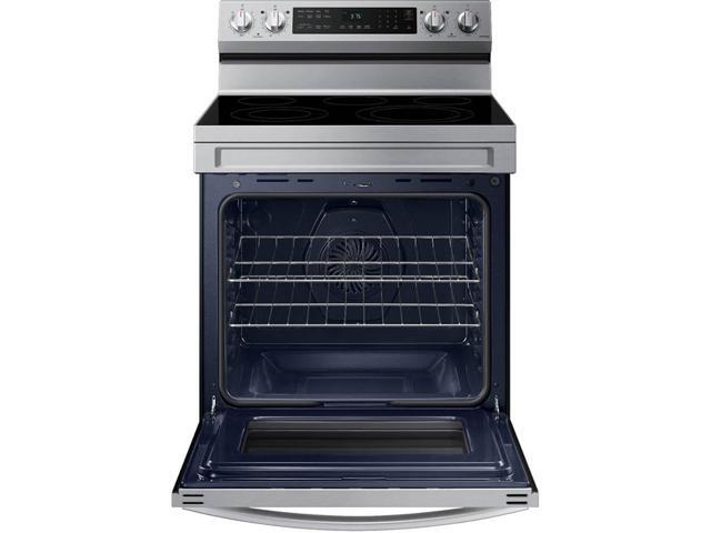 Samsung - 6.3 cu. ft. Freestanding Electric Range with WiFi, No-Preheat Air Fry & Convection - Stainless Steel - image 7