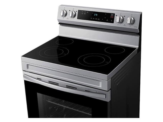 Samsung - 6.3 cu. ft. Freestanding Electric Range with WiFi and Steam Clean - Stainless Steel - image 4