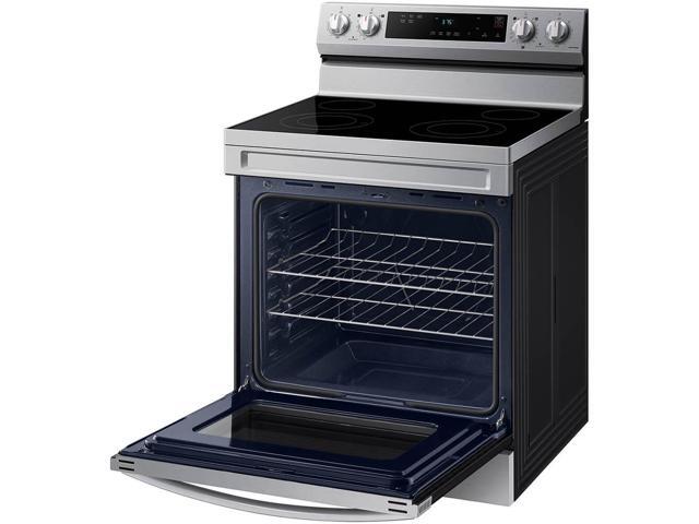 Samsung - 6.3 cu. ft. Freestanding Electric Range with WiFi and Steam Clean - Stainless Steel - image 5