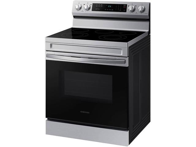 Samsung - 6.3 cu. ft. Freestanding Electric Range with Rapid Boil, WiFi & Self Clean - Stainless Steel - image 3