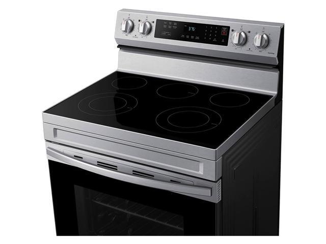 Samsung - 6.3 cu. ft. Freestanding Electric Range with Rapid Boil, WiFi & Self Clean - Stainless Steel - image 7