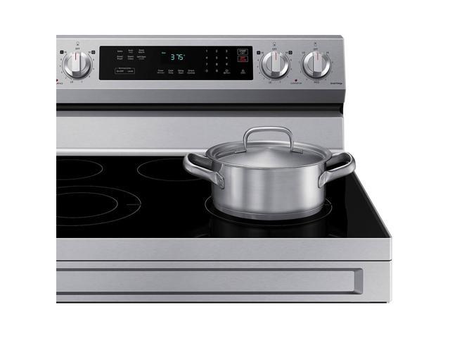 Samsung - 6.3 cu. ft. Freestanding Electric Range with Rapid Boil, WiFi & Self Clean - Stainless Steel - image 6