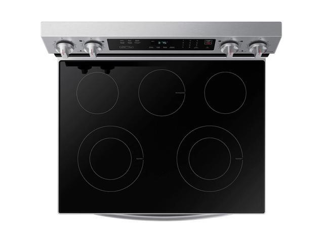 Samsung - 6.3 cu. ft. Freestanding Electric Range with Rapid Boil, WiFi & Self Clean - Stainless Steel - image 8