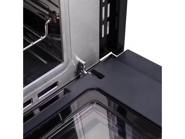 Forno Appliances - Oliena Espresso 1.6 cu. ft. Compact Convection Oven and 1000W Microwave Combo - Silver - image 7