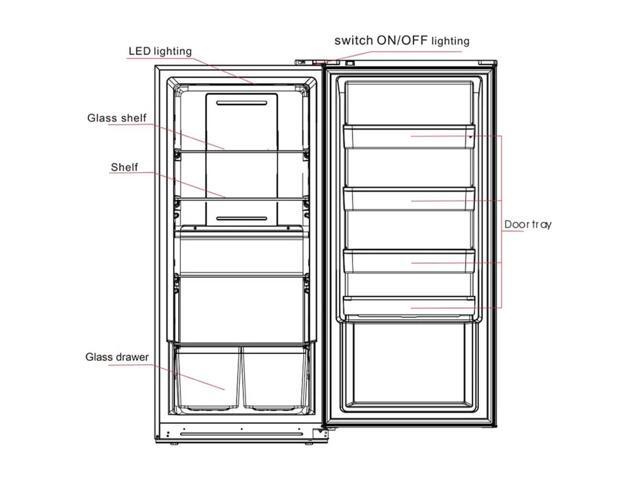 Element 17 Cu. Ft. White Convertible Upright Freezer Estar
