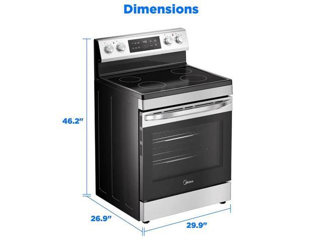 Midea MER30S2AST 6.3 Cu. Ft. Stainless Freestanding Electric Range
