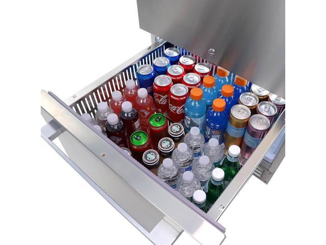 Duura Elite 5.2 Cu. Ft. Stainless 2-Door Undercounter Drawer Style Refrigerator