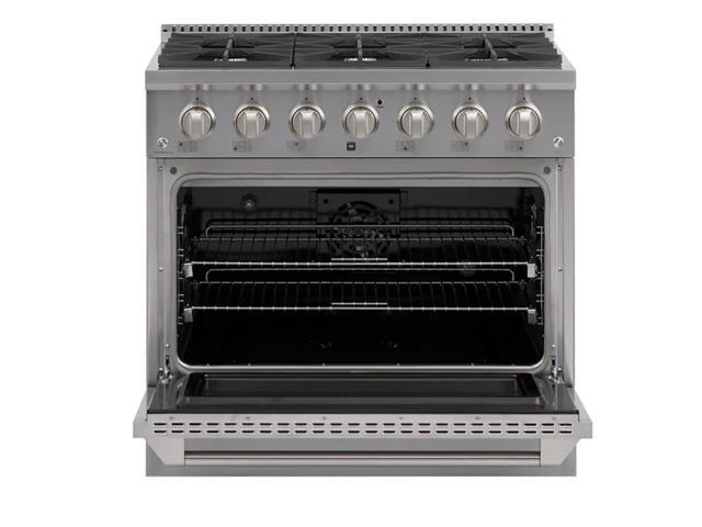 Brama 5.2 Cu. Ft. Stainless Steel Dual Fuel Slide-In Range