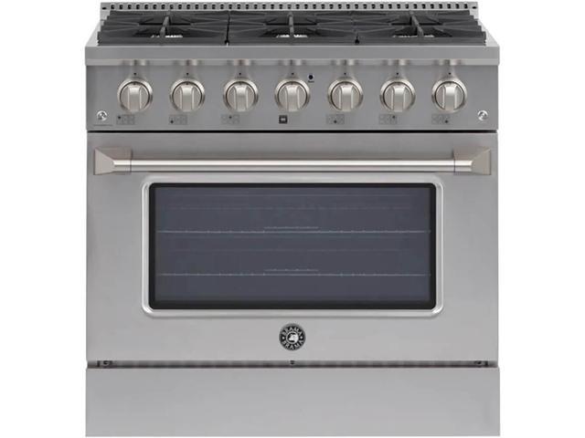 Brama 5.2 Cu. Ft. Stainless Steel Dual Fuel Slide-In Range