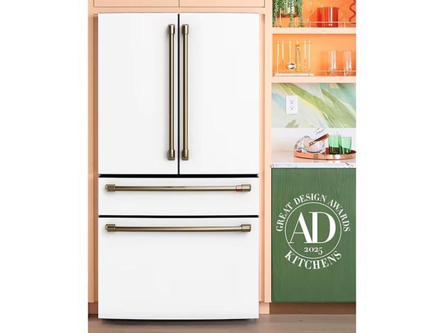 Café - 28.7 Cu. Ft. 4-Door French Door Smart Refrigerator with Dual Dispense Auto Fill Pitcher - Matte White - image 5