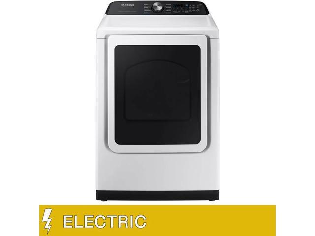 Samsung DVE52DG5530W 7.4 Cu. Ft. White Top Load High Efficiency Smart Electric Dryer
