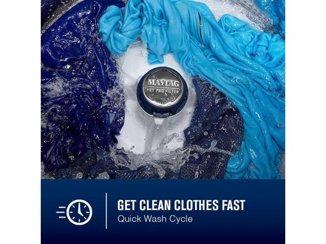 Maytag - 4.8 Cu. Ft. Top Load Impeller Washer with Quick Wash Cycle and Soft Close Glass Lid - White - image 6