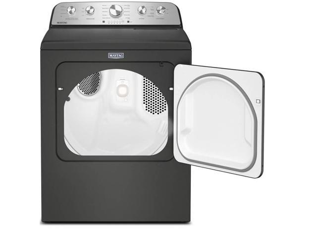 Maytag MED5605RU 7.0 Cu. Ft. Black Top Load High Efficiency Electric Dryer
