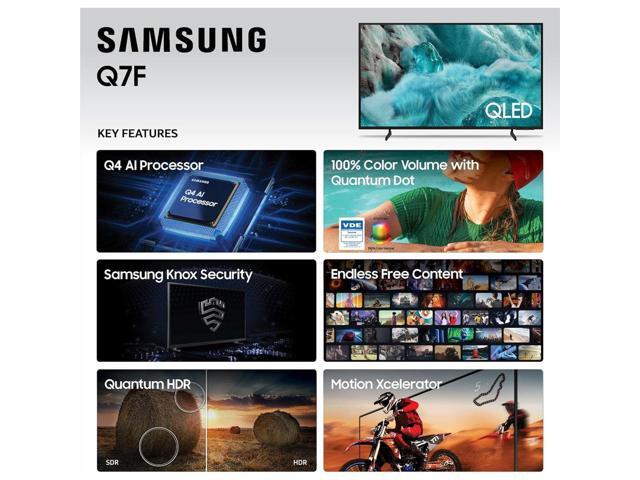 Samsung QN75Q7FKIT1 75 inch 7F Series QLED 4K UHD Smart TV - HDR10+, Alexa Build-in, Bluetooth w/ 12 Month CPS Protect