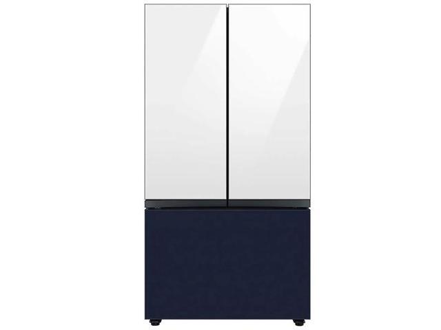 Bespoke 3-Door French Door Refrigerator Panel - Bottom Panel - Navy Steel