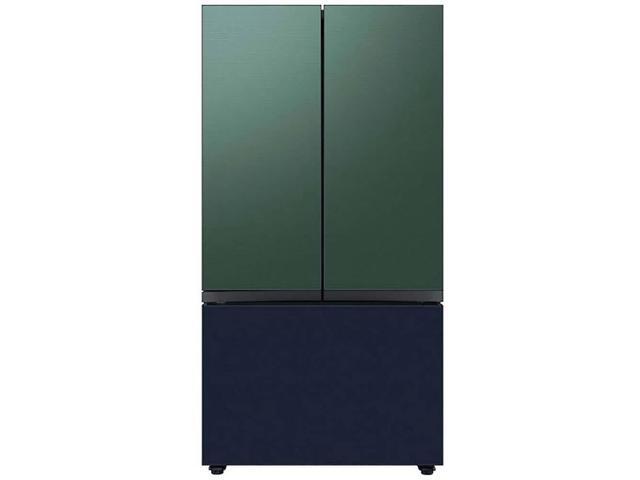 Bespoke 3-Door French Door Refrigerator Panel - Bottom Panel - Navy Steel