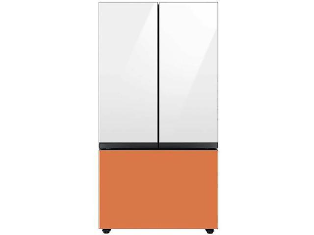 Bespoke 3-Door French Door Refrigerator Panel - Bottom Panel - Clementine Glass