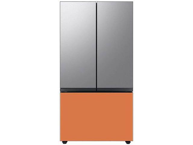 Bespoke 3-Door French Door Refrigerator Panel - Bottom Panel - Clementine Glass