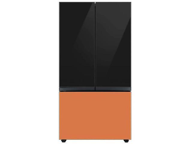 Bespoke 3-Door French Door Refrigerator Panel - Bottom Panel - Clementine Glass