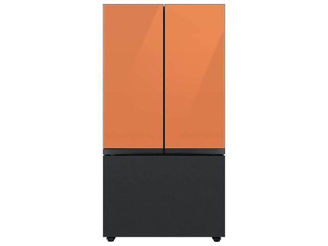 Bespoke 3-Door French Door Refrigerator Panel - Top Panel - Clementine Glass