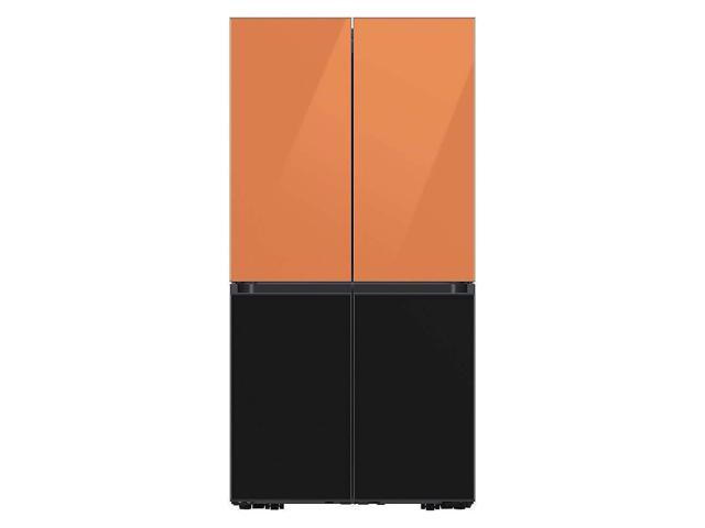 Bespoke 4-Door Flex Refrigerator Panel - Top Panel - Clementine Glass