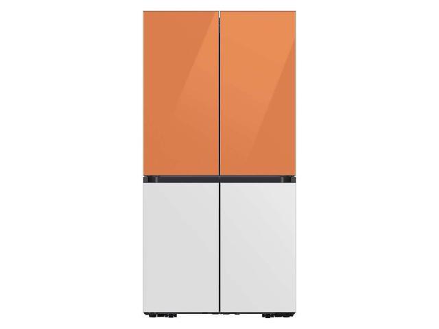 Bespoke 4-Door Flex Refrigerator Panel - Top Panel - Clementine Glass