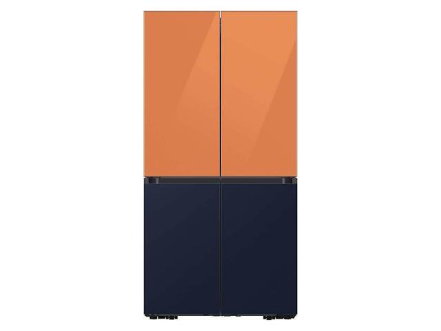 Bespoke 4-Door Flex Refrigerator Panel - Top Panel - Clementine Glass