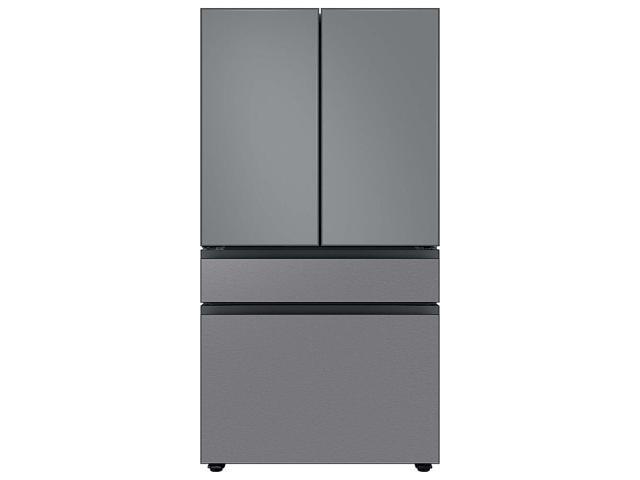 Bespoke 4-Door French Door Refrigerator Panel - Top Panel - Gray Glass