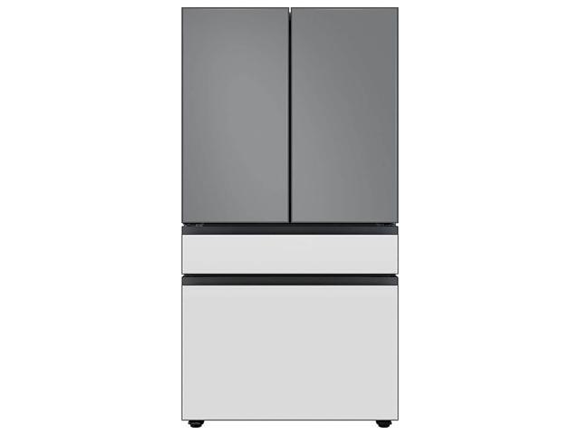 Bespoke 4-Door French Door Refrigerator Panel - Top Panel - Gray Glass