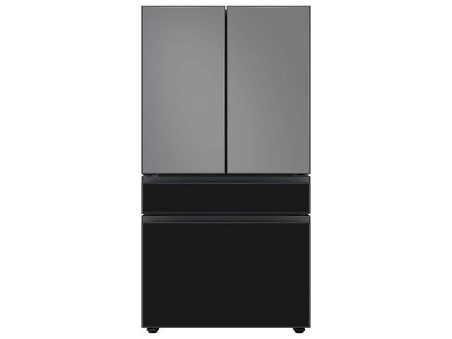 Bespoke 4-Door French Door Refrigerator Panel - Top Panel - Gray Glass