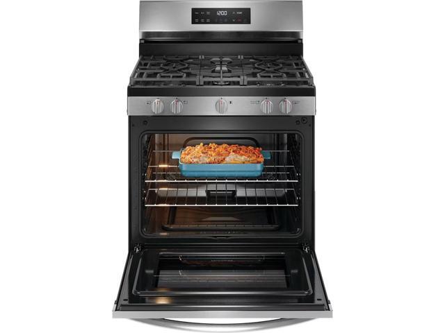 Frigidaire - 5.1 Cu. Ft. Freestanding Gas Range with Quick Boil Burner - Stainless Steel - image 6