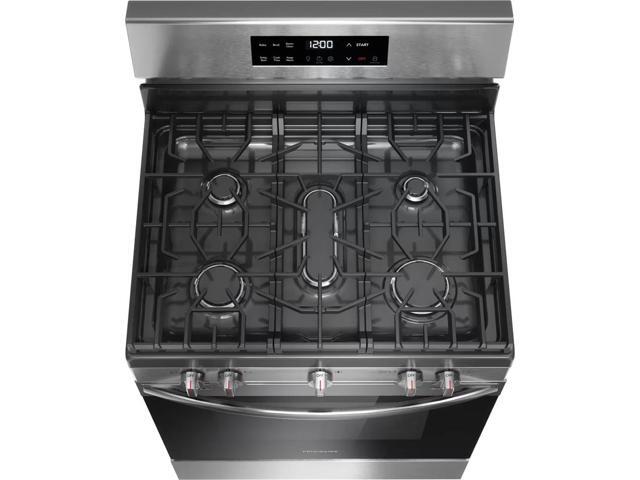 Frigidaire - 5.1 Cu. Ft. Freestanding Gas Range with Quick Boil Burner - Stainless Steel - image 7