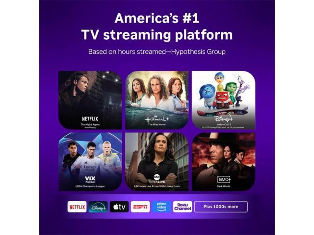 Roku 40R3D5KIT1 40 inch Select Series 1080p Full HD Smart TV 2025 Model with WiFi Streaming Apps HDMI Cable 12 Month C