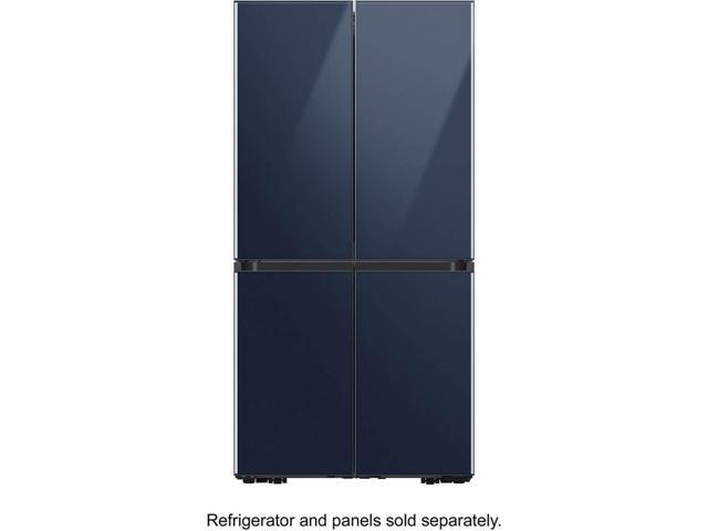 Bespoke 4-Door Flex Refrigerator Panel - Bottom Panel - Navy Glass
