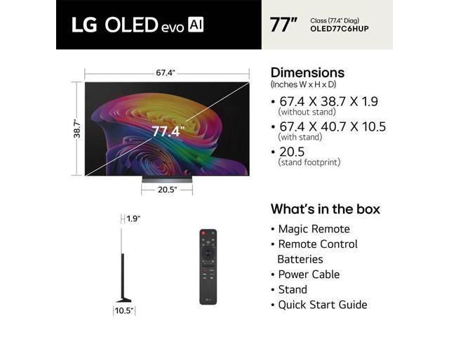 LG - 77" Class C6H Series OLED evo AI 4K Smart webOS TV with Hyper Radiant Color Tech (2026) - image 3