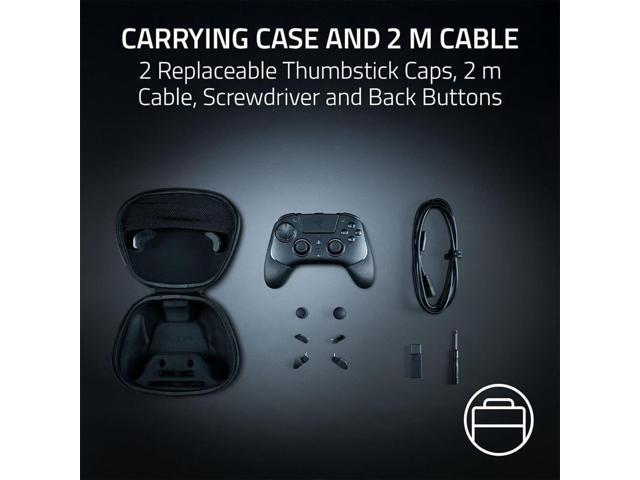 Razer - Raiju V3 Pro Wireless Gaming Controller with TMR Thumbsticks and Remappable Buttons for PS5 and PC - Black - image 8