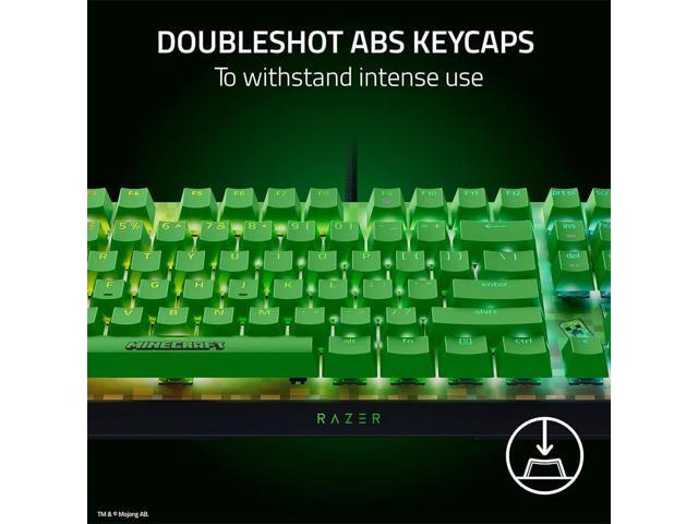 Razer - BlackWidow V4 X Full Size Wired Mechanical Green Clicky Switch Gaming Keyboard with Chroma RGB Backlighting - Minecraft Edition - image 7