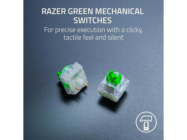 Razer - BlackWidow V4 X Full Size Wired Mechanical Green Clicky Switch Gaming Keyboard with Chroma RGB Backlighting - Minecraft Edition - image 4