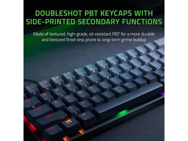 Razer - Huntsman Mini 60% Wired Optical Clicky Switch Gaming Keyboard with Chroma RGB Backlighting - Mercury - image 5