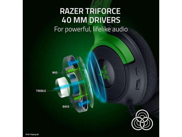 Razer - Kraken V4 X Wired Over-the-Ear Gaming Headset for PC, Mac, Playstation, Nintendo Switch, Steam Deck, Mobile, and Tablet - Minecraft Edition - image 3
