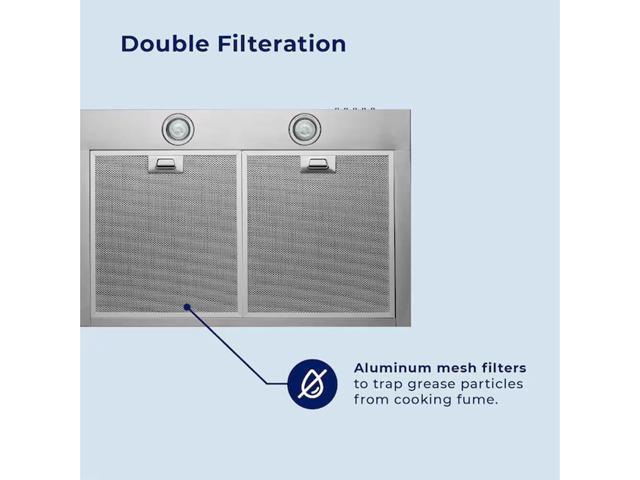 HAUSLANE WM530SS30B 30 inch Stainless Convertible Wall Mount Range Hood