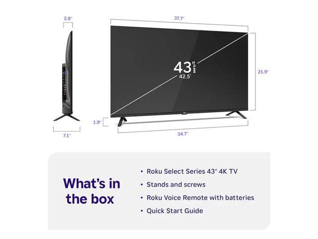Roku - 43" Class Select Series 4K LED Smart RokuTV (2026) - image 3