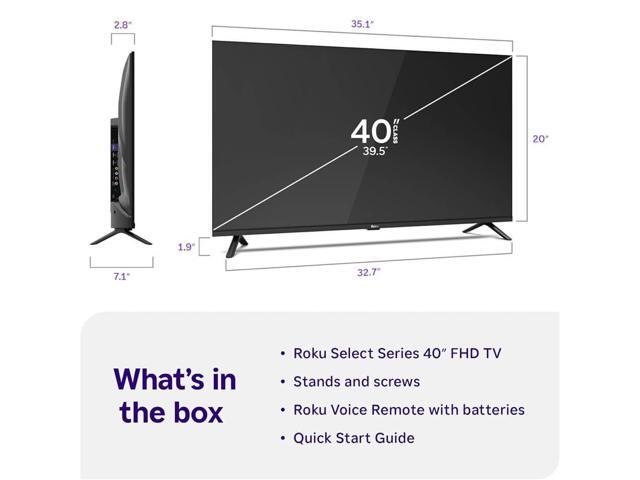 Roku - 40" Class Select Series Full HD (1080p) LED Smart RokuTV (2026) - image 3