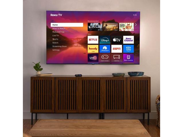 Roku 65R6C7KIT1 65 inch Class Plus Series 4K QLED Mini LED Smart TV Dolby Vision HDR10+ 120Hz WiFi Voice Remote HDMI C
