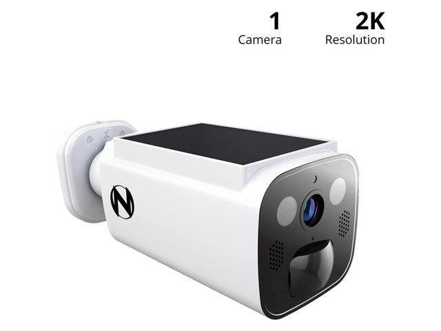 Night Owl - Solar Powered Wire Free 2K Security Camera with Spotlight and 2-Way Audio - White - image 6