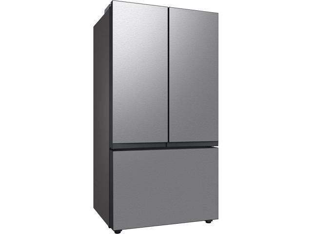 Samsung - BESPOKE 24 cu. ft. 3-Door French Door Counter Depth Smart Refrigerator with AutoFill Water Pitcher - Stainless Steel - image 8