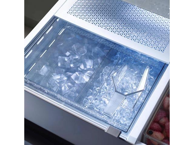 Samsung - BESPOKE 24 cu. ft. 3-Door French Door Counter Depth Smart Refrigerator with AutoFill Water Pitcher - Stainless Steel - image 4