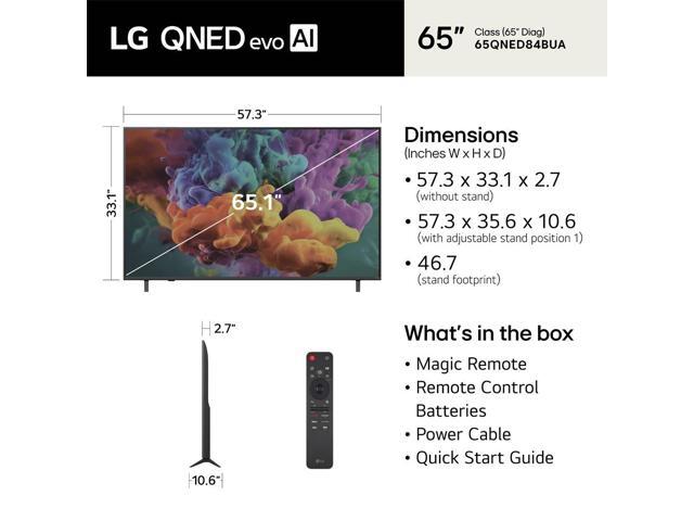 LG - 65" Class 84B Series QNED evo AI Mini LED 4K Smart webOS TV (2026) - image 7